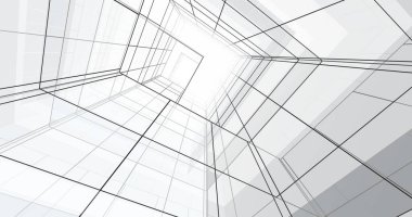 soyut mimari duvar kağıdı tasarımı, dijital konsept arkaplan