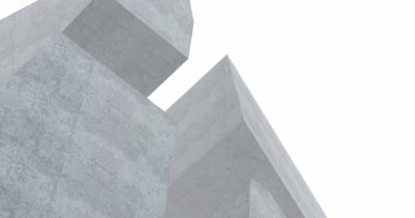 Mimari sanat konseptinde soyut çizgiler, minimum geometrik şekiller. 