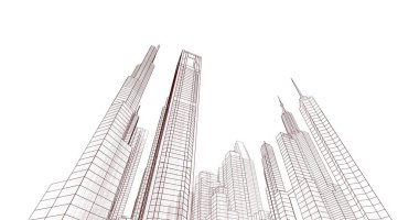 soyut mimari duvar kağıdı, dijital arkaplan