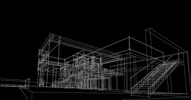 çizgili mimari duvar kağıdı, dijital arkaplan