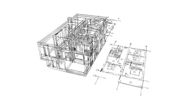 çizgili mimari duvar kağıdı, dijital arkaplan