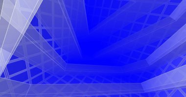 Mimari sanat konseptinde soyut çizgiler, minimum geometrik şekiller. 