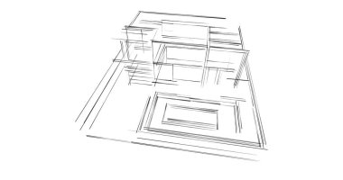 soyut mimari duvar kağıdı, dijital arkaplan