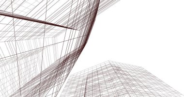 soyut mimari duvar kağıdı tasarımı, dijital konsept arkaplan