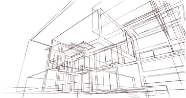 soyut mimari duvar kağıdı, dijital arkaplan