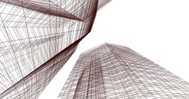 soyut mimari duvar kağıdı tasarımı, dijital konsept arkaplan