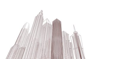 soyut mimari duvar kağıdı, dijital arkaplan