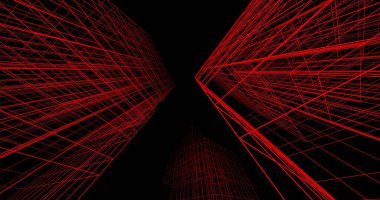 soyut mimari duvar kağıdı tasarımı, dijital konsept arkaplan