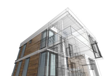 soyut mimari duvar kağıdı tasarımı, dijital konsept arkaplan