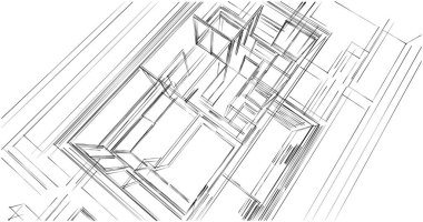 soyut mimari duvar kağıdı, dijital arkaplan