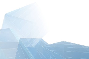 Mimari sanat konseptinde soyut çizgiler, minimum geometrik şekiller. 