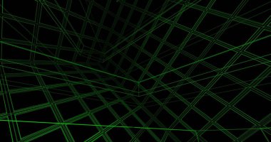 Mimari sanat konseptinde soyut çizgiler, minimum geometrik şekiller. 