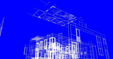 çizgili mimari duvar kağıdı, dijital arkaplan