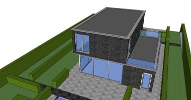 soyut mimari duvar kağıdı, dijital arkaplan