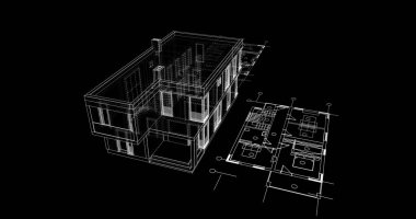 çizgili mimari duvar kağıdı, dijital arkaplan