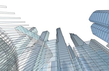 soyut mimari duvar kağıdı tasarımı, dijital konsept arkaplan