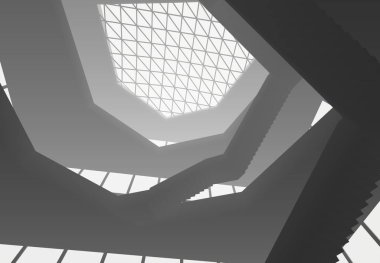 soyut mimari duvar kağıdı tasarımı, dijital konsept arkaplan