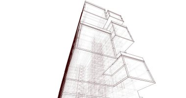 soyut mimari duvar kağıdı, dijital arkaplan