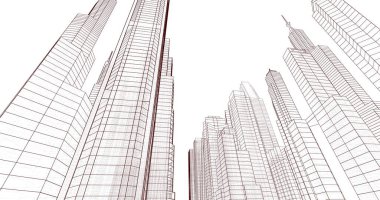 soyut mimari duvar kağıdı, dijital arkaplan