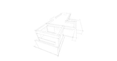 çizgili mimari duvar kağıdı, dijital arkaplan