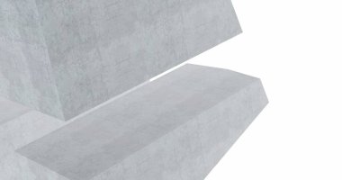 Mimari sanat konseptinde soyut çizgiler, minimum geometrik şekiller. 