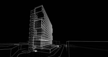 soyut mimari duvar kağıdı, dijital arkaplan