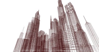 soyut mimari duvar kağıdı, dijital arkaplan