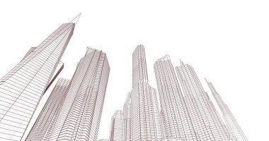 soyut mimari duvar kağıdı, dijital arkaplan