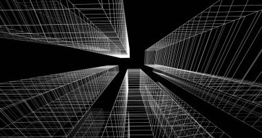 soyut mimari duvar kağıdı, dijital arkaplan