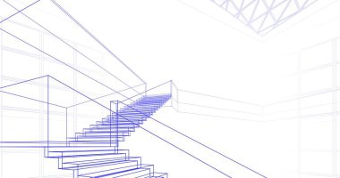 soyut mimari duvar kağıdı, dijital arkaplan