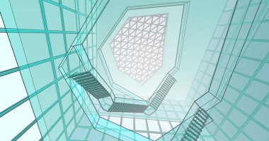 soyut mimari duvar kağıdı, dijital arkaplan