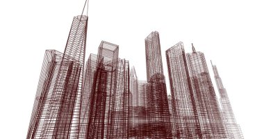 soyut mimari duvar kağıdı, dijital arkaplan