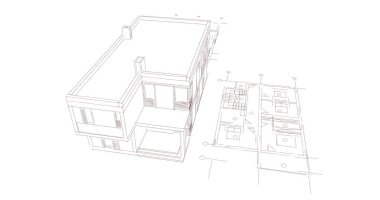 çizgili mimari duvar kağıdı, dijital arkaplan