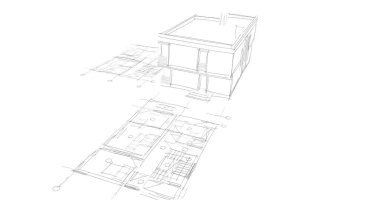 çizgili mimari duvar kağıdı, dijital arkaplan