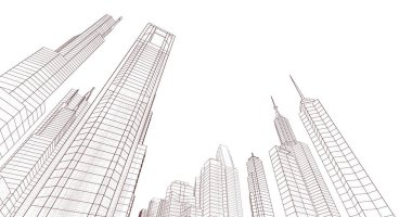 soyut mimari duvar kağıdı, dijital arkaplan