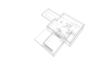 çizgili mimari duvar kağıdı, dijital arkaplan