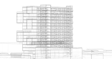 soyut mimari duvar kağıdı, dijital arkaplan