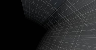 Mimari sanat konseptinde soyut çizgiler, minimum geometrik şekiller. 