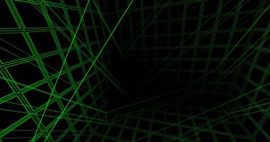 Mimari sanat konseptinde soyut çizgiler, minimum geometrik şekiller. 