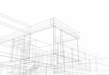 soyut mimari duvar kağıdı tasarımı, dijital konsept arkaplan