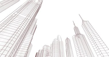 soyut mimari duvar kağıdı, dijital arkaplan