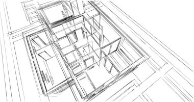 soyut mimari duvar kağıdı, dijital arkaplan