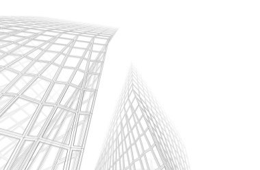 soyut mimari duvar kağıdı tasarımı, dijital konsept arkaplan