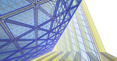 soyut mimari duvar kağıdı tasarımı, dijital konsept arkaplan