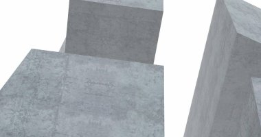 Mimari sanat konseptinde soyut çizgiler, minimum geometrik şekiller. 