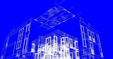 çizgili mimari duvar kağıdı, dijital arkaplan