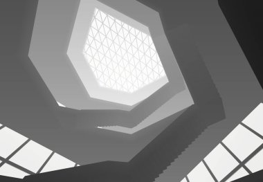 soyut mimari duvar kağıdı tasarımı, dijital konsept arkaplan