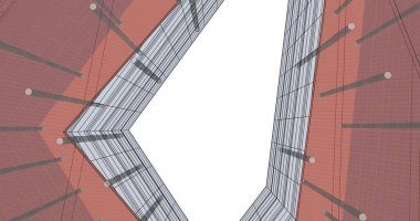 soyut mimari duvar kağıdı tasarımı, dijital konsept arkaplan