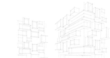 soyut mimari duvar kağıdı, dijital arkaplan