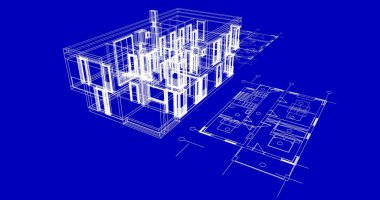 çizgili mimari duvar kağıdı, dijital arkaplan